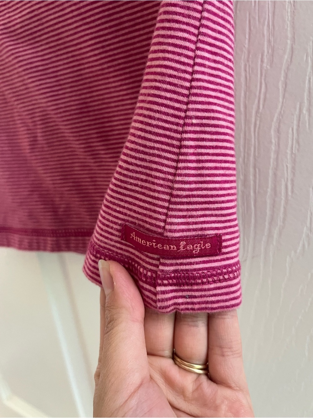 Vintage American Eagle Striped Halter Top - Picture 2 of 4